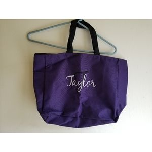 Canvas Tote Bag with Embroidery